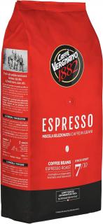 Vergnano Espresso, zrnková káva, Arabica a Robusta, 1 kg