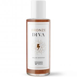 Wooden Spoon Trblietavý suchý olej - Bronze Diva - častice bronzu + arganový, kokosový a kakaový olej, 100 ml