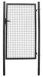 Brána Strend Pro METALTEC ECO, 1000/1200/50x50 mm, hranatý rám, antracit, jednokrídlová, záhradná, ZN+PVC, RAL7016