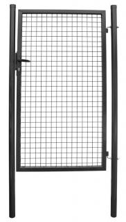 Brána Strend Pro METALTEC ECO, 1000/1800/50x50 mm, hranatý rám, antracit, jednokrídlová, záhradná, ZN+PVC, RAL7016