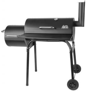 Gril Strend Pro Porter, BBQ, na drevené uhlie, 2v1 - grilovanie a údenie, 1100x650x1150 mm