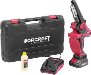 Píla Worcraft CHS-S20LiBM ShareSYS, 20V Li-Ion, ručná, mini, reťazová, bezuhlíková, lišta 15 cm, SET v kufri