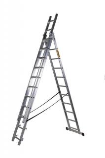 Rebrík Strend Pro DW 3x11, Alu, EN 131 max. 6.52 m, MASTER