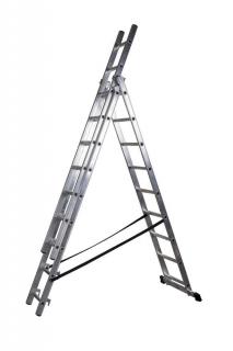 Rebrík Strend Pro DW3 3x9, Alu, EN 131 max. 4,54 m, BASIC