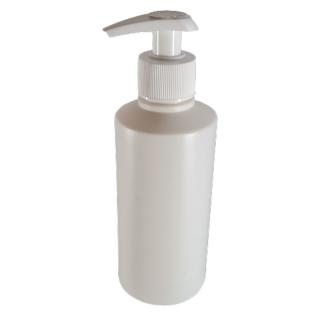 Fľaše HDPE s dávkovacou pumpičkou 250ml (Bielá fľašu s pumpou o dávke 1,25 ml)