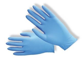 Rukavice jednorazové nitril - balenie 100ks  (Nitrilové jednorazové rukavice nepudrované )