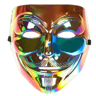 Anonymous maska Vendeta Dúhová (Halloweenska maska)