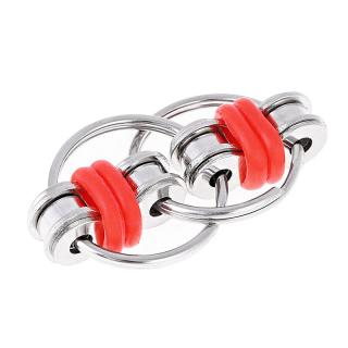 Antistresová hračka Fidget Flippy Chain červený (Hračka na štýl fidget spinneru)