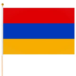 Arménsko vlajka malá (Vlajka Arménska - 100% polyester, rozmery (Š x V) - 45x30cm)