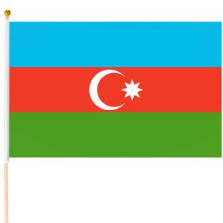 Azerbajdžan vlajka malá (Vlajka Azerbajdžanu - 100% polyester, rozmery (Š x V) - 45x30cm)