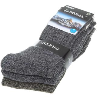 Bavlnené Ponožky Pánske Thermo 3páry (Pánske ponožky Bavlna Pesail 3ks)