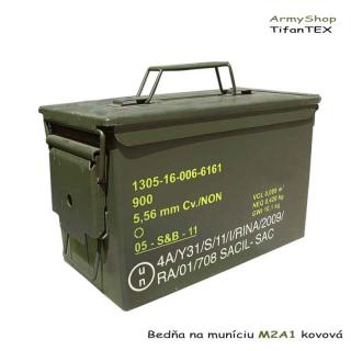 Bedňa na muníciu M2A1 kovová (Originálna vojenská muničná bedňa |armyshop nitra)