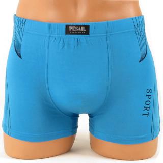 Boxerky Sport Pesail bledomodré (úpletové pánske boxerky)