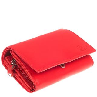 Dámska kožená peňaženka červená No.244 (Kožené peňaženky pre ženy červené)