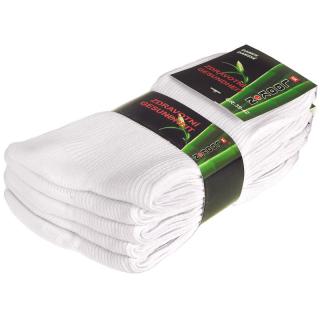 Dámske bambusové ponožky zdravotné biele 5párov (Biele ponožky pre ženy)