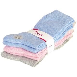 Dámske bavlnené ponožky 5párov Jemné pastelové farby (Ponožky pre ženy)
