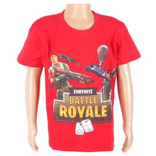 Detské tričko Fortnite Battle Royale červené (tričko pre deti fortnite)