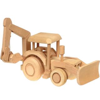 Drevené hračky Bager (Drevený bager hračka pre chlapcov)