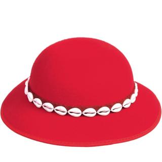 Goralský klobúk červený (Klobúk - časť goralského kroja)