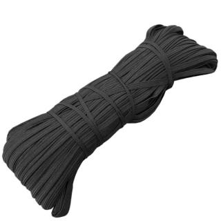 Guma 5mm čierna metráž (Krajčírska prádlová guma na domáce šitie, predaj)