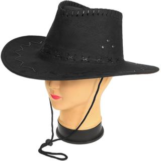 Kovbojský klobúk čierny (Klobúk Cowboy)