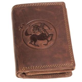 Kožená peňaženka Zverokruh Strelec (Kvalitná pánska peňaženka aj pre chlapcov)