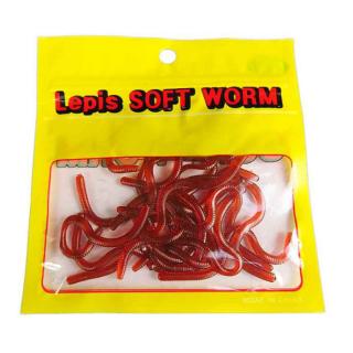 LEPIS BAITS ARF-3207 Worms Red 18 ks 70mm