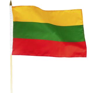 Litva vlajka 45x30cm (Vlajka Litvy z polyesteru)