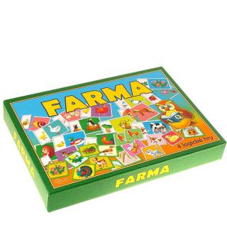 Logické hry Farma (Spoločenské 4 logické hry pre deti aj dospelých)