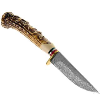 Lovecký nožík Paroh Damask Kandar (Poľovnícke nože a dýky zn. Kandar)
