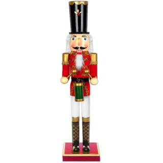 Luskáčik Bubeník vysoký 91cm (Drevená vianočná figúrka veľký Luskáčik | vianočné dekorácie)