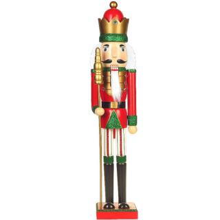 Luskáčik Kráľ 55 cm Perleťový (Vianočné bytové dekorácie)