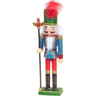 Luskáčik vojačik so slávnostnou palicou 30cm (Vianočná figúrka Luskáčik s výškou 30 cm)