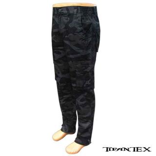Maskáčové nohavice LOSHAN night camo (čierne pánske nohavice s maskáčovou potlačou )
