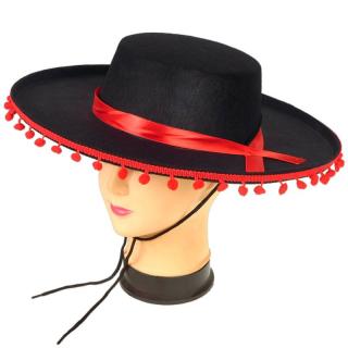 Mexické sombrero s brmbolcami (Mexický klobúk)