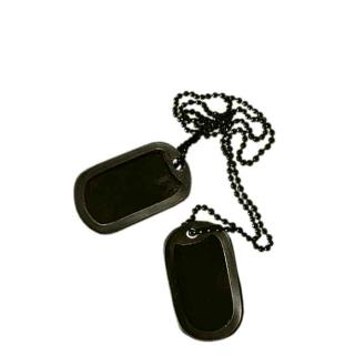 MFH ID prívesok Dog Tag Black