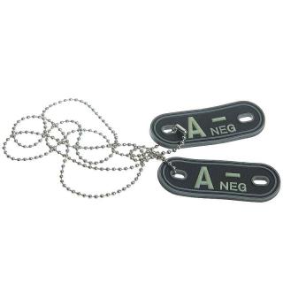 MFH ID prívesok Dog Tag krvná skupina A negatív