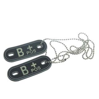 MFH ID prívesok Dog Tag krvná skupina B pos