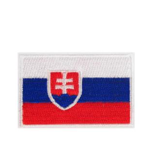 Nášivka Slovenská vlajka (Textilná nášivka slovenská zástava so znakom)