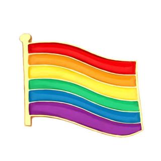 Odznak LGBTI vlajka (LGBT kovový odznak)