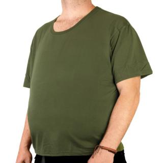 Olivové tričko nadmerná veľkosť Gold Champion (Rybárske tričko nadrozmerné zelené)