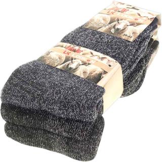 Ovčie ponožky pánske Looken 3 páry (Zimné vlnené ponožky pre mužov)