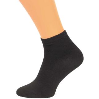 Pánske členkové ponožky Bavlna čierne 3 páry (Členkové ponožky pre mužov v balení po 3 pároch)