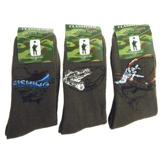 Pánske froté ponožky pre rybára 3páry (Rybárske ponožky pre mužov)