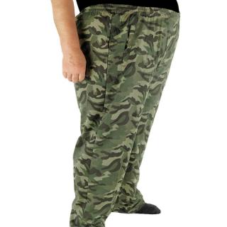 Pánske nadrozmerné tepláky veľkosti 7XL-9XL maskáčové (Nadrozmerné oblečenie)