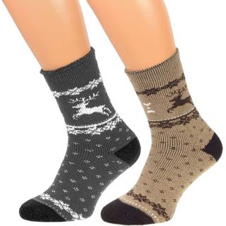 Pánske ponožky Alpaka Froté 3páry PA-609b (termo ponožky pánske)