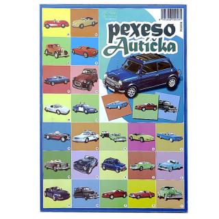 Pexeso autá (retro autíčka - stolová spoločenská hra na rozvoj pamäte a zábavu)