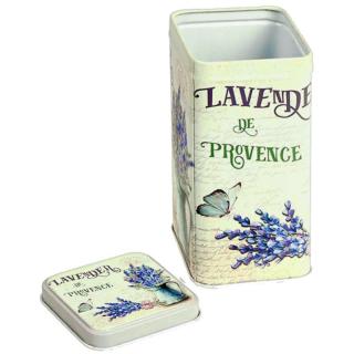 Plechová dóza Lavender (Dóza Levanduľa na rôzne potraviny)