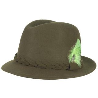 Poľovnícky klobúk s pierkami (Klobúk pre poľovníka)
