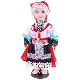 Porcelánová bábika v kroji (Bábika v tradičnom kroji)